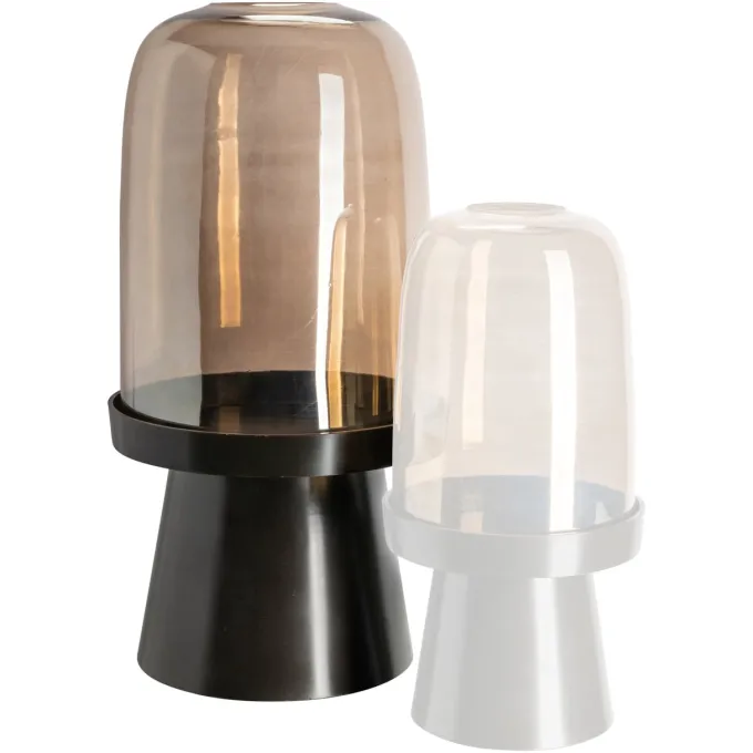 Richmond Interiors Windlicht Meave walnoot groot