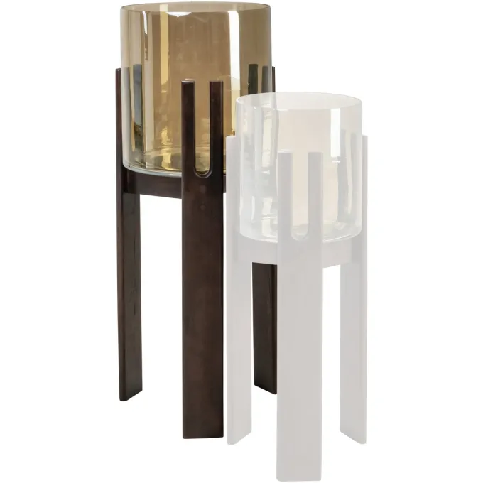 Richmond Interiors Windlicht Reese walnoot groot