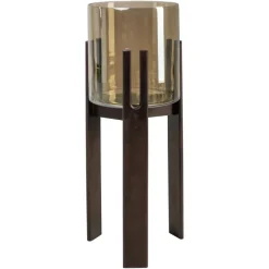 Richmond Interiors Windlicht Reese walnoot groot