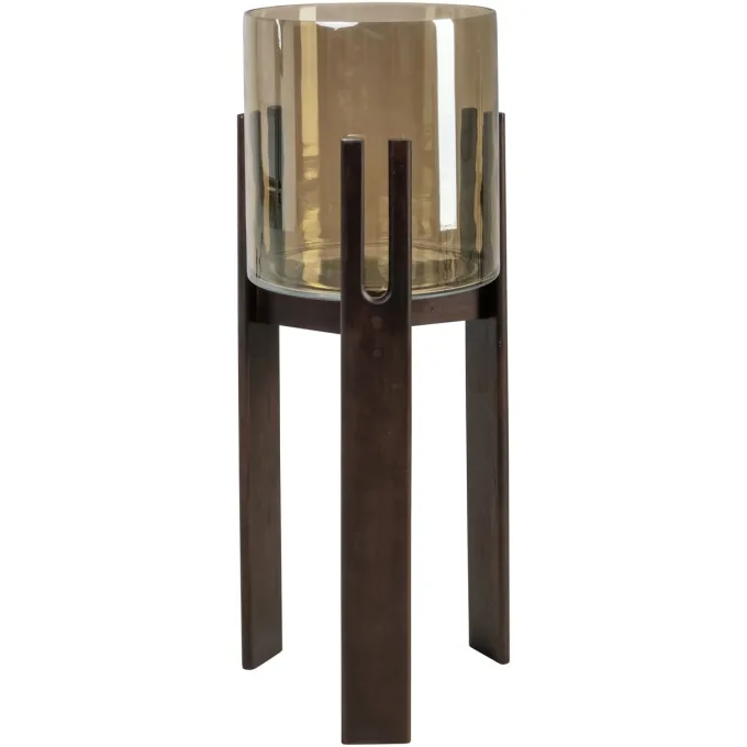 Richmond Interiors Windlicht Reese walnoot groot