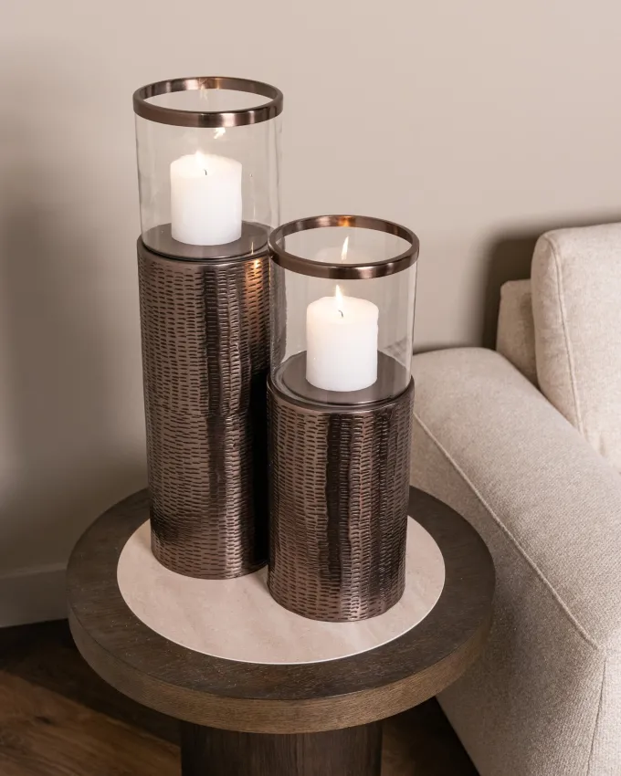 Richmond Interiors Windlicht Faylen brons S