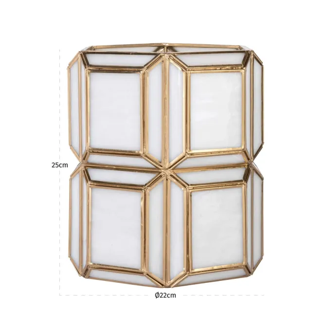 Richmond Interiors Windlicht Ariana antiek brons klein