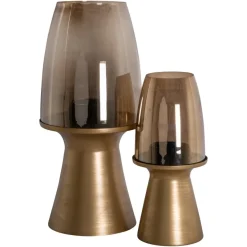 Richmond Interiors Windlicht Danea brushed goud groot