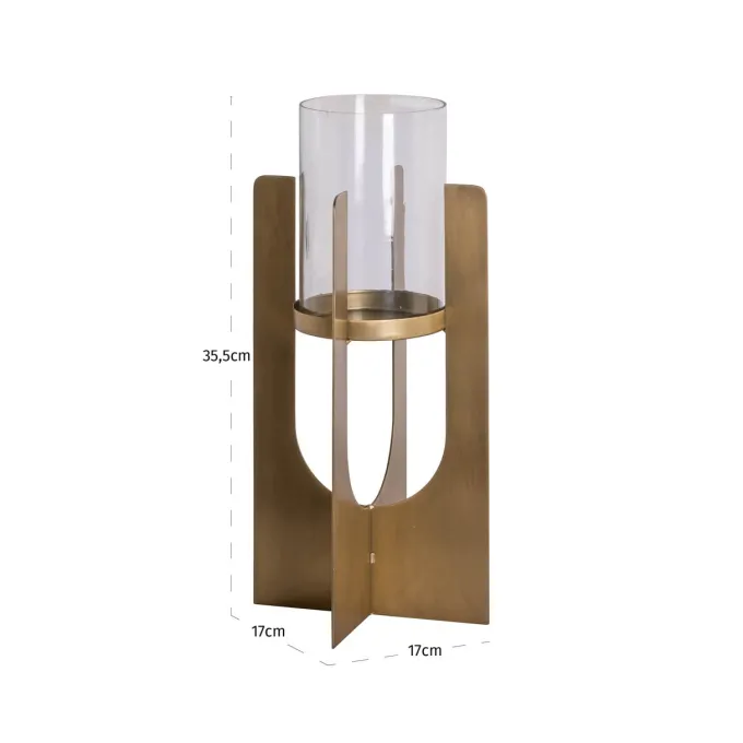 Richmond Interiors Windlicht Dalou goud klein
