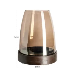 Richmond Interiors Windlicht Skye walnoot