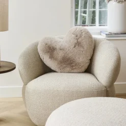 Riviera Maison Heather Alba Heart Faux Fur kussen