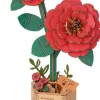 Robotime Houten Bouwpakket Red Camellia