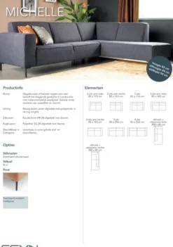 Sevn Bank Michelle - Vele opstellingen en kleuren mogelijk
