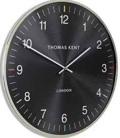 Thomas Kent Thomas Kent Oyster S Klok Aubergine/Zilver - Ø40cm
