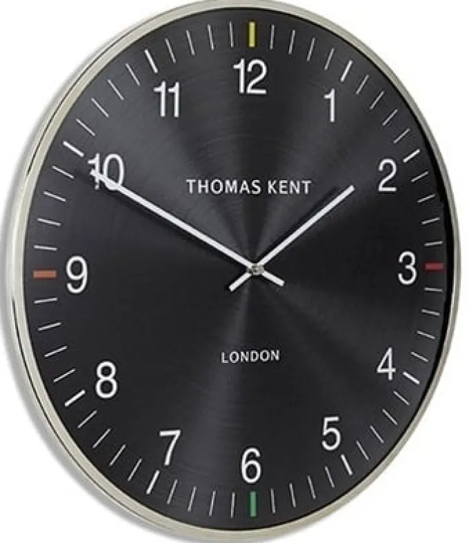 Thomas Kent Thomas Kent Oyster S Klok Aubergine/Zilver - Ø40cm