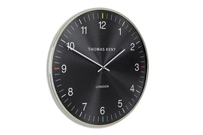 Thomas Kent Thomas Kent Oyster S Klok Aubergine/Zilver - Ø40cm