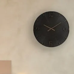 Thomas Kent Wandklok Winton M zwart - Ø60CM