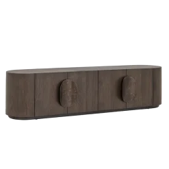 Tower Living Allure TV-meubel donkerbruin 210 cm