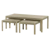 Tower Living Amalfi Salontafel- en Bijzettafelset white wash vanaf 50 cm