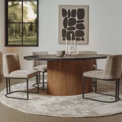 Tower Living Archi Stoel - fabric Eden 4 beige