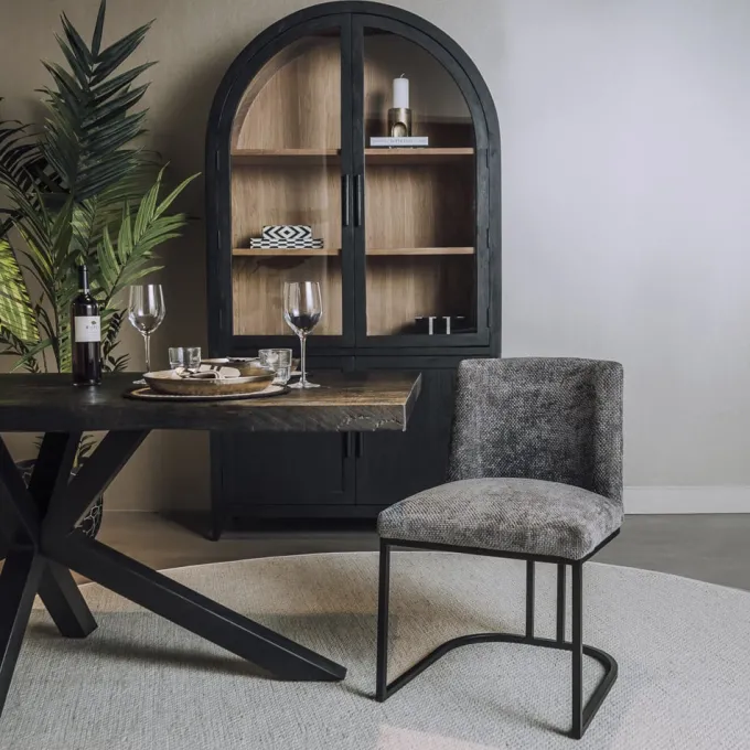 Tower Living Archi Stoel - fabric Eden 20 graphite