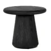 Tower Living Asti Bijzettafel rond zwart 60 cm