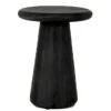 Tower Living Asti Bijzettafel rond zwart 40 cm