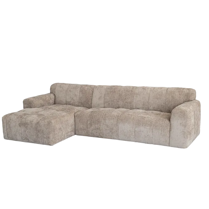 Tower Living Austin 2.5 zits + Chaise Links - Haga 30 beige