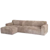 Tower Living Austin 2.5 zits + Chaise Links - Haga 39 cappuccino