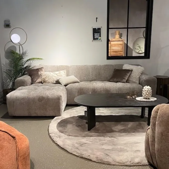 Tower Living Austin 2.5 zits + Chaise Links - Haga 39 cappuccino