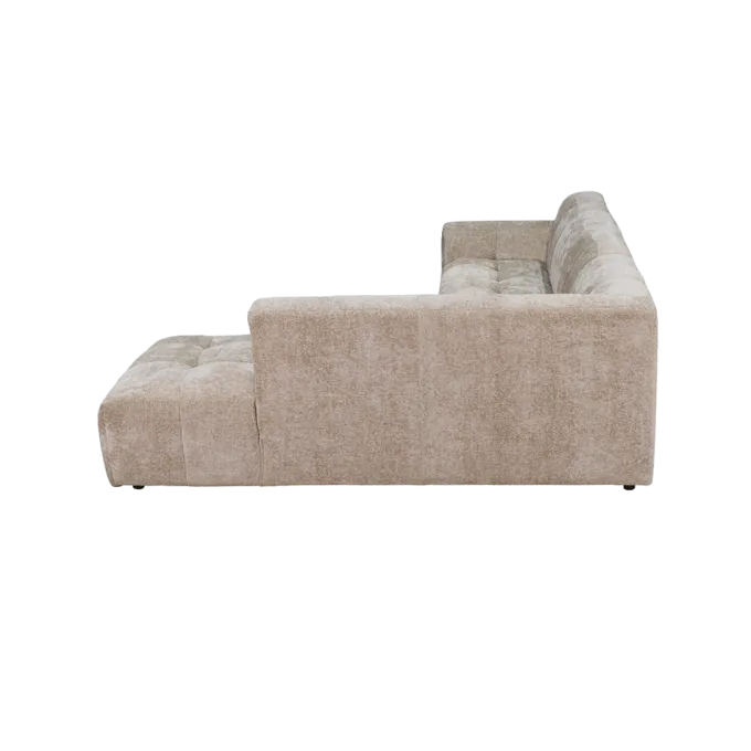 Tower Living Austin 2.5 zits + Ottoman Rechts - Haga 30 beige