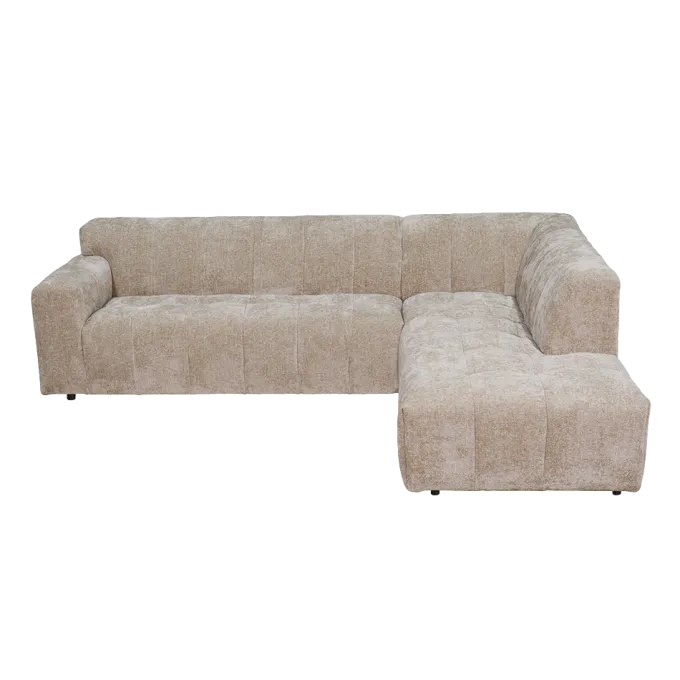 Tower Living Austin 2.5 zits + Ottoman Rechts - Haga 30 beige