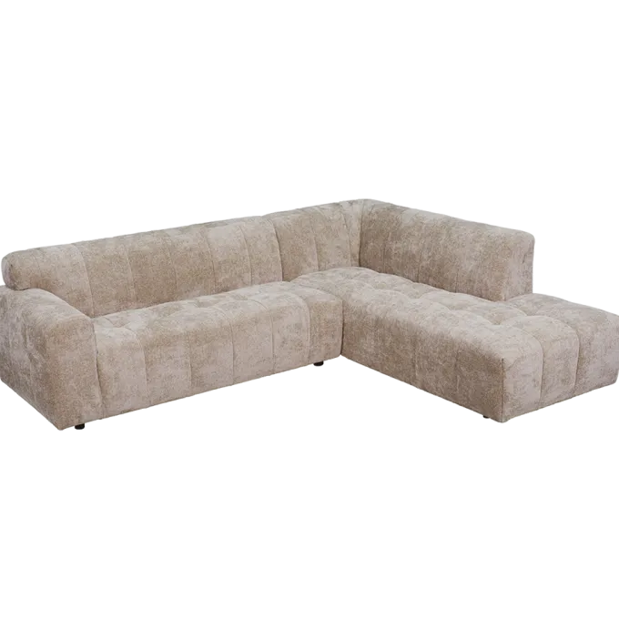Tower Living Austin 2.5 zits + Ottoman Rechts - Haga 30 beige