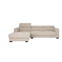 Tower Living Bank Brighton - 3 zits + Chaise Longue Links - Ivory 15
