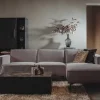 Tower Living Bank Leeds - 2,5 zits + chaise longue Rechts - City 453 mosgroen / grijs