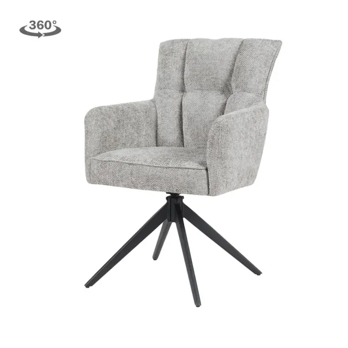 Tower Living Bardi Armstoel - Haga 09 silver (draaibaar)