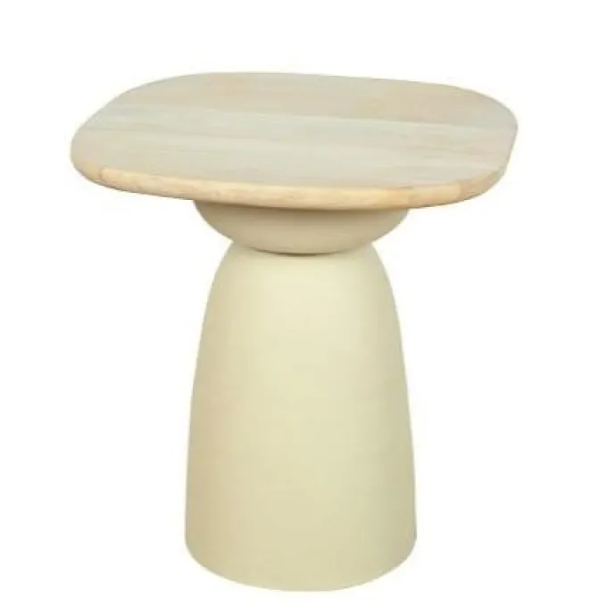 Tower Living Barza Bijzettafel gebroken wit 45 cm