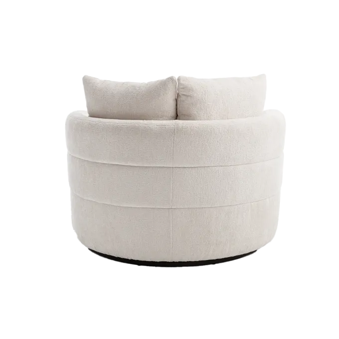 Tower Living Bolza Fauteuil - Trenza 6 ivory (draaibaar)