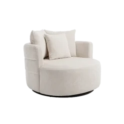 Tower Living Bolza Fauteuil - Trenza 6 ivory (draaibaar)