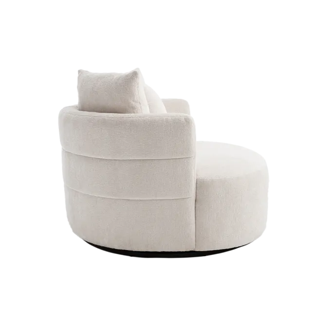 Tower Living Bolza Fauteuil - Trenza 6 ivory (draaibaar)