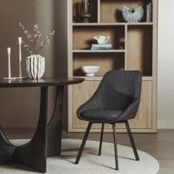 Tower Living Borgo Stoel - Bjorn 19 anthracite (draaibaar)