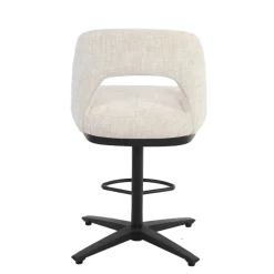 Tower Living Caldes Barstoel - fabric Ted 24 off-white (draaibaar)