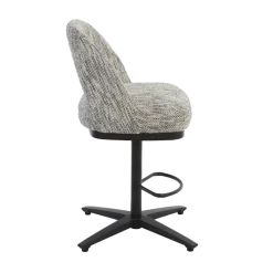 Tower Living Caldes Barstoel - Ted 8 white-grey (draaibaar)