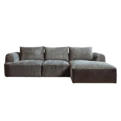 Tower Living Canterbury 2 5-AL + Chaise R - Mona 464 Cement Grey