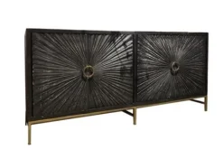 Tower Living Dressoir Serina Zwart 200 cm