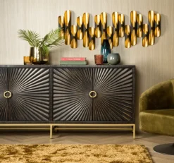 Tower Living Dressoir Serina Zwart 200 cm