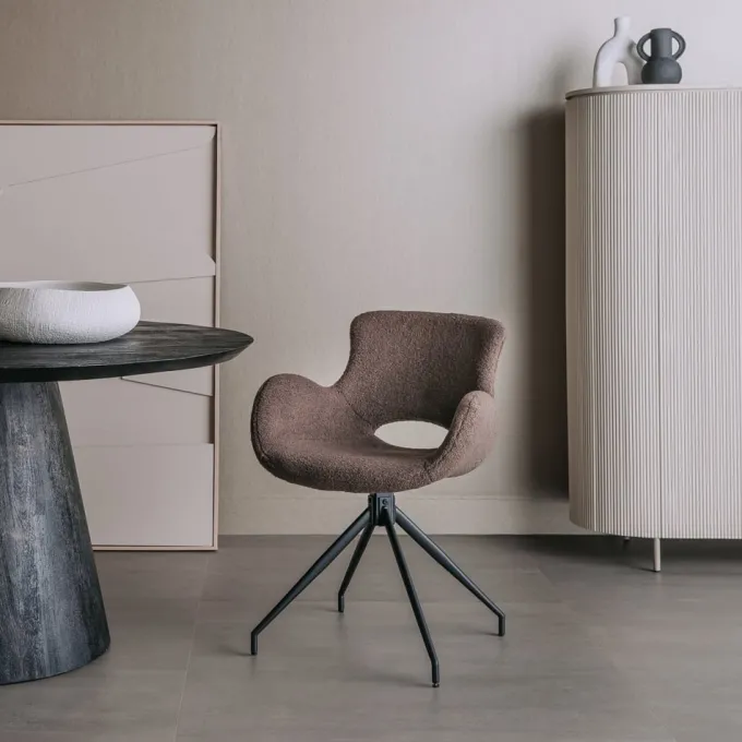 Tower Living Eetkamerstoel Campo Teddy - Diverse kleuren