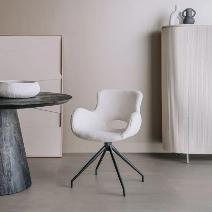 Tower Living Eetkamerstoel Campo Teddy - Diverse kleuren