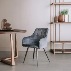 Tower Living Eetkamerstoel Silva - Grijs