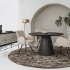 Tower Living Eettafel Premana rond - 150x150 – zwart