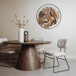 Tower Living Eettafel Premana rond - 130 x 130 – zwart