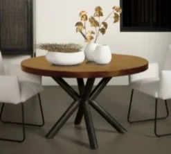 Tower Living Eettafel rond Selva mango Ø 130 cm