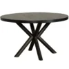 Tower Living Eettafel rond Selva mango zwart Ø 130 cm