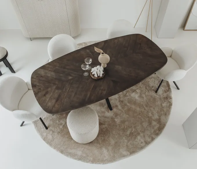 Tower Living Eettafel Silvi 180x100 – olijfbruin