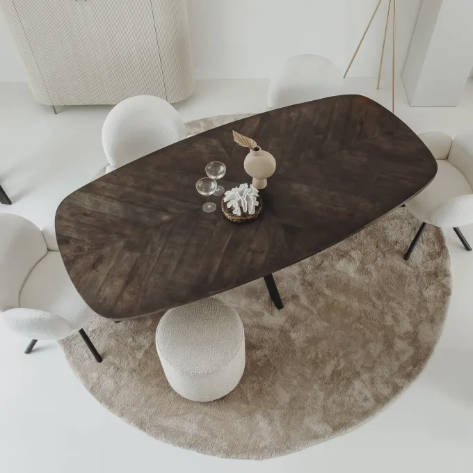 Tower Living Eettafel Silvi 240x110 – olijfbruin
